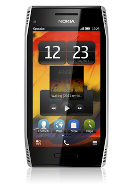 Nokia X7 silver steel