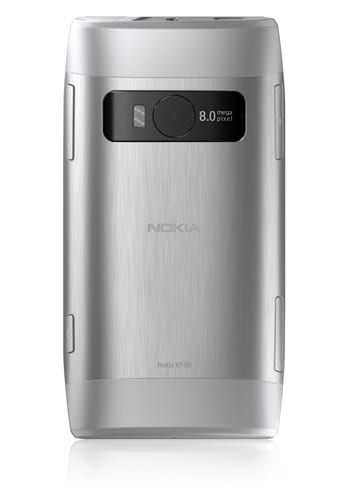 Nokia X7 silver steel