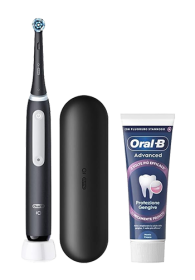 Oral-B iO Series 3 Elektrische Zahnb�rste incl. Ersatzkopf, Reiseetui und Zahnpasta Black