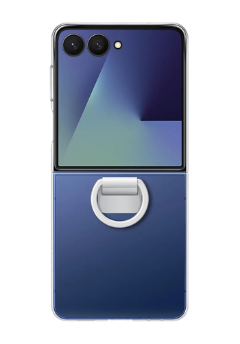 Samsung Clear Case with Ring Transparent, f�r Galaxy Z Flip7, EF-QF766CTEGWW