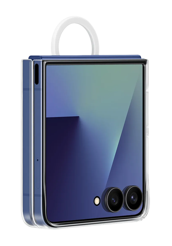 Samsung Clear Case with Ring Transparent, f�r Galaxy Z Flip7, EF-QF766CTEGWW