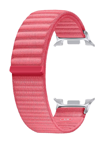 Samsung Fabric Band (S/M) Coral Red, f�r Galaxy Watch8 / Watch8 Classic, ET-SVL32SREGEU