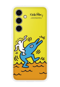 Samsung Flipsuit Case Smiley Yellow, f�r Samsung Galaxy S24 FE, EF-MS721CYEGWW