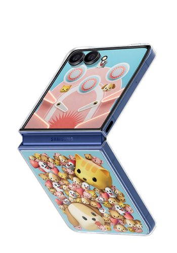 Samsung FlipSuit Case Transparent, f�r Samsung Galaxy Flip7, EF-ZF766CTEGWW