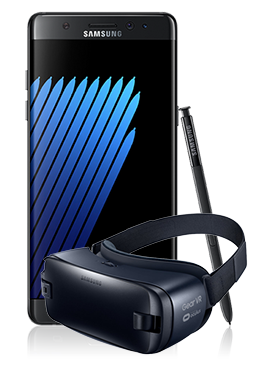 Samsung Galaxy Note 7 inkl. Gear VR II Brille 64GB, black-onyx, N930F