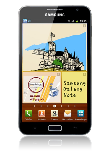 Samsung N7000 Galaxy Note 16GB, blue