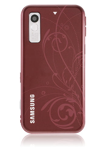 Samsung S5230 Star garnet red, la fleur