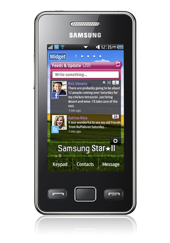 Samsung S5260 Star II onyx black