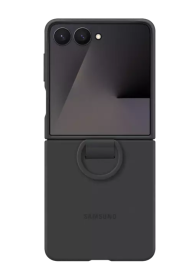 Samsung Silicone Case with Ring Black, f�r Samsung Galaxy Flip7, EF-PF766TBEGWW