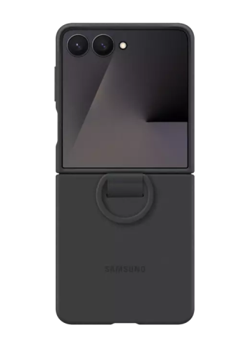 Samsung Silicone Case with Ring Black, f�r Samsung Galaxy Flip7, EF-PF766TBEGWW