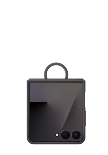 Samsung Silicone Case with Ring Black, f�r Samsung Galaxy Flip7, EF-PF766TBEGWW