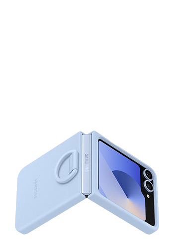Samsung Silicone Case with Ring Blue, f�r Samsung Galaxy Flip6 / Flip7 FE, EF-PF741TLEGWW