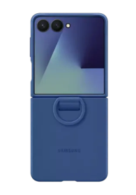Samsung Silicone Case with Ring Blue, f�r Samsung Galaxy Flip7, EF-PF766TNEGWW