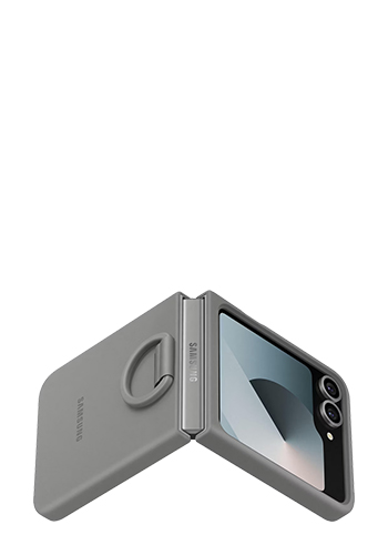 Samsung Silicone Case with Ring Grey, f�r Samsung Galaxy Flip6 / Flip7 FE, EF-PF741TJEGWW