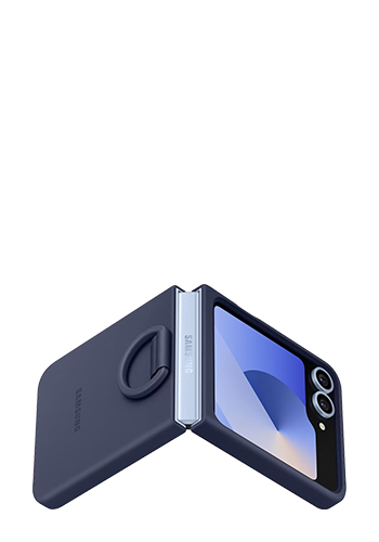 Samsung Silicone Case with Ring Navy Blue, f�r Samsung Galaxy Flip6 / Flip7 FE, EF-PF741TNEGWW