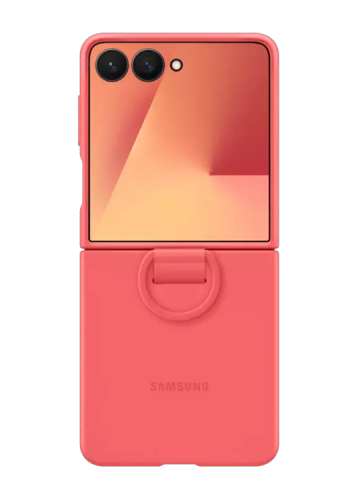 Samsung Silicone Case with Ring Red, f�r Samsung Galaxy Flip7, EF-PF766TREGWW