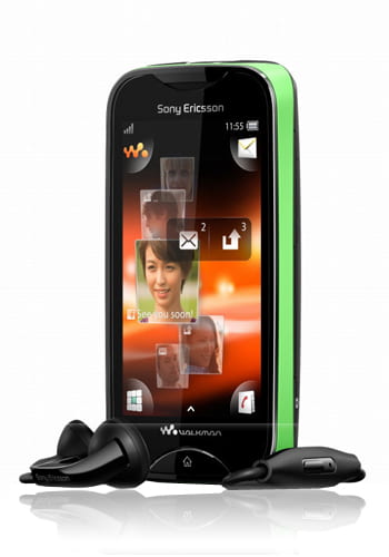Sony Mix Walkman WT13I green on black