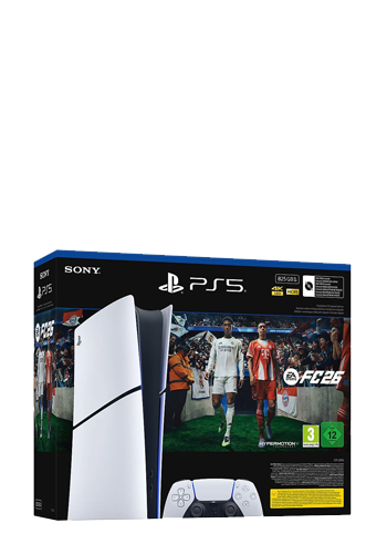Sony PlayStation 5 Digital Edition incl. EA SPORTS FC 26 Voucher White, 825GB, E-Chassis