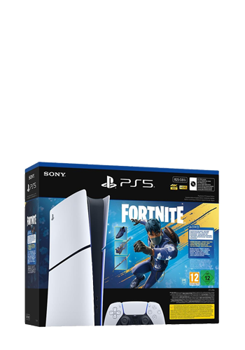 Sony PlayStation 5 Digital Edition incl. Fortnite Flowering Chaos Voucher White, 825GB, E-Chassis