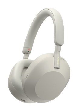 Sony Premium Noise Cancelling Wireless Over-Ear Headphones Silver, WH-1000XM5
