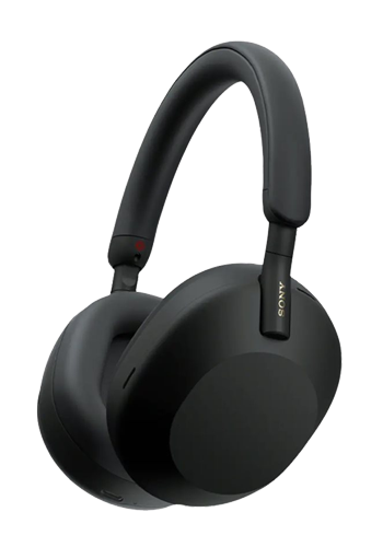 Sony Wireless Bluetooth Headset mit Mikrofon und Soft Case Black, WH-1000XM5SA