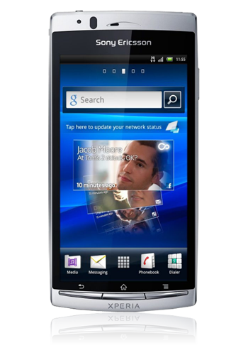 Sony Xperia arc S misty silver