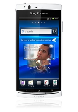 Sony Xperia arc S pure white, Netzbetreiberware