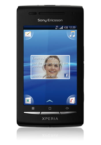 Sony Xperia X8 dark blue silver