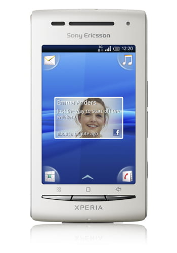 Sony Xperia X8 white pink
