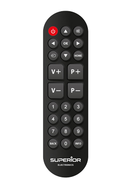 Superior Electronics Ready5 Smart ReplacemRemote Control - Universal-Gro�tastenfernbedienung Black, SUPTRB014, f�r LG / Samsung / Sony /  Philips / Panasonic TVs