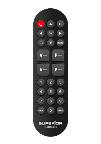Superior Electronics Ready5 Smart ReplacemRemote Control - Universal-Gro�tastenfernbedienung Black, SUPTRB014, f�r LG / Samsung / Sony /  Philips / Panasonic TVs