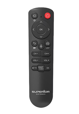 Superior Electronics Remote Control - Universelle Bluetooth Fernbedienung mit Sprachsteuerung Black, SUPTBB001, f�r LG TVs