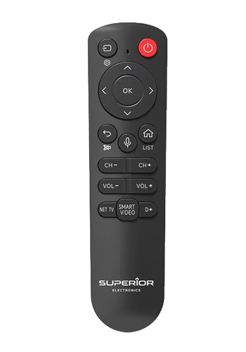 Superior Electronics Remote Control - Universelle Bluetooth Fernbedienung mit Sprachsteuerung Black, SUPTBB001, f�r LG TVs