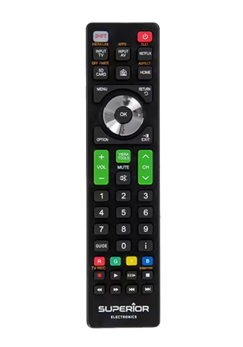 Superior Electronics ReplacemRemote Control - Ersatzfernbedienung Black, SUPTRB011, fr Panasonic (SMART) TVs