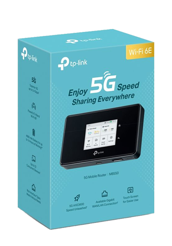 TP-Link M8550 mobiler 5G-WLAN-Router Black