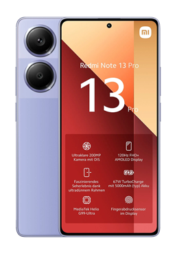 Xiaomi Redmi Note 13 Pro 4G 256GB, 8GB RAM, Lavender Purple