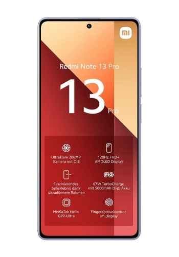 Xiaomi Redmi Note 13 Pro 4G 256GB, 8GB RAM, Lavender Purple
