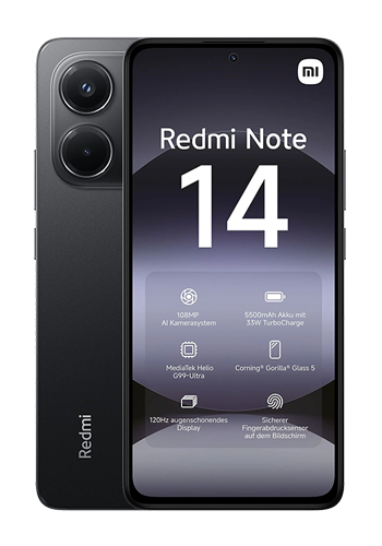Xiaomi Redmi Note 14 4G 256GB, 8GB RAM, Midnight Black