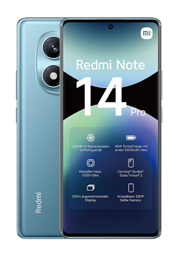 Xiaomi Redmi Note 14 Pro 4G 256GB, 8GB RAM, Ocean Blue