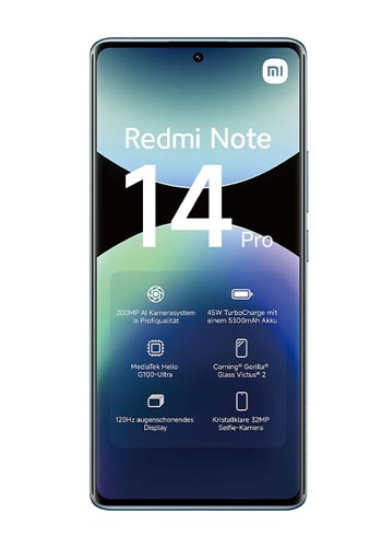 Xiaomi Redmi Note 14 Pro 4G 256GB, 8GB RAM, Ocean Blue