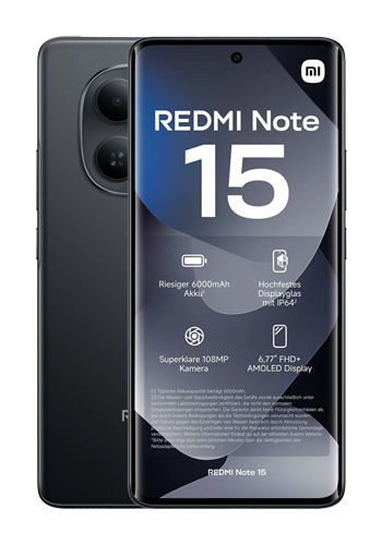 Xiaomi Redmi Note 15 5G 256GB, 8GB RAM, Black