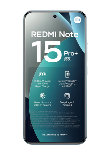 Xiaomi Redmi Note 15 Pro+ 256GB, 8GB RAM, Blue
