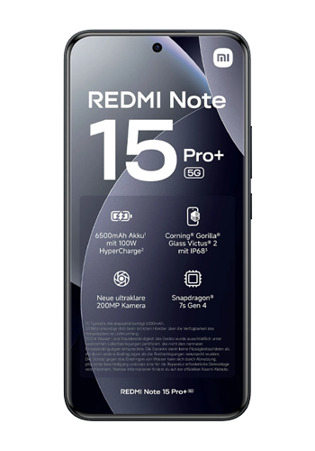 Xiaomi Redmi Note 15 Pro+ 5G 256GB, 8GB RAM, Black