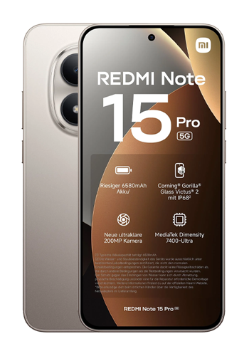 Xiaomi Redmi Note 15 Pro 5G 256GB, 8GB RAM, Gold