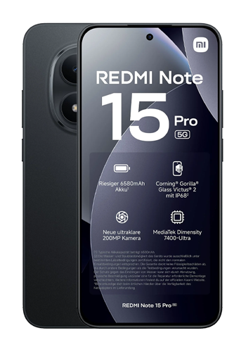 Xiaomi Redmi Note 15 Pro 5G 512GB, 12GB RAM, Black
