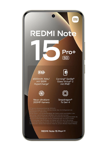 Xiaomi Redmi Note 15 Pro+ 5G 512GB, 12GB RAM, Mocha Brown